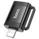Адаптер HOCO UA31A iP male to USB female OTG adapter Black 547997035 фото 1