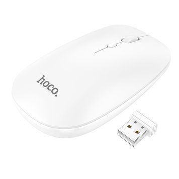 Маніпулятор миша HOCO GM15 Art dual-mode business wireless mouse White 633007367 фото