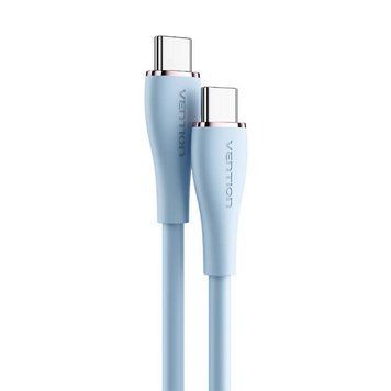 Кабель Vention USB 2.0 C Male to C Male 5A Cable 1.5M Light Blue Silicone Type (TAWSG) 954631695 фото