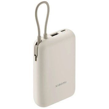 Зовнішній акумулятор Xiaomi Power Bank 10000mAh (Integrated Cable) Tan GL 734309176 фото