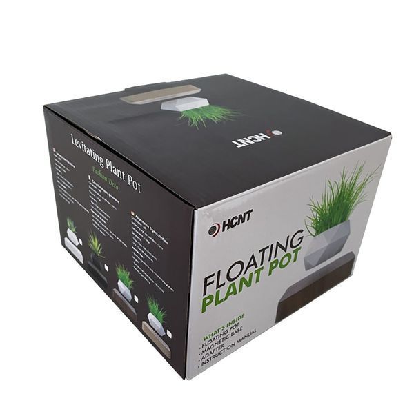 Магнітний левітаційний горщик для рослин HCNT Magnetic Levitating Pot M10-GW4 Black 134655082 фото