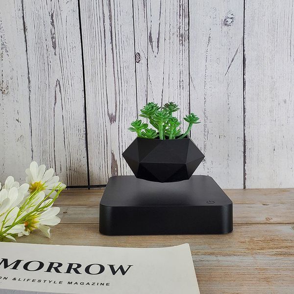 Магнітний левітаційний горщик для рослин HCNT Magnetic Levitating Pot M10-GW4 Black 134655082 фото