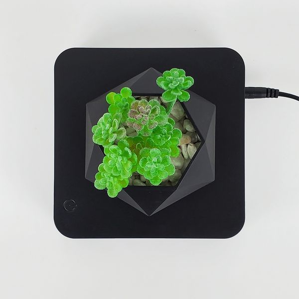 Магнітний левітаційний горщик для рослин HCNT Magnetic Levitating Pot M10-GW4 Black 134655082 фото