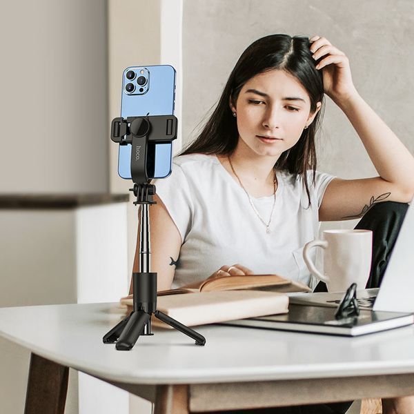 Селфи-монопод HOCO K17 Figure mini live broadcast stand Black 887546455 фото