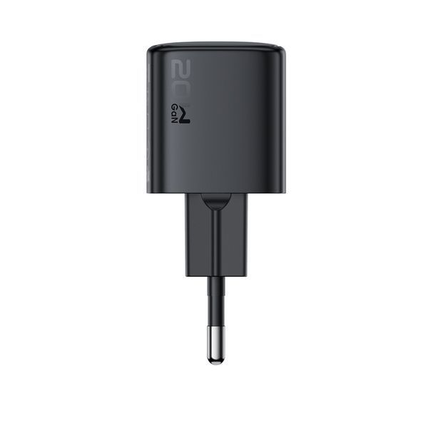 Мережевий зарядний пристрій ACEFAST A117 PD20W mini GaN USB-C fast charger Black 475015114 фото