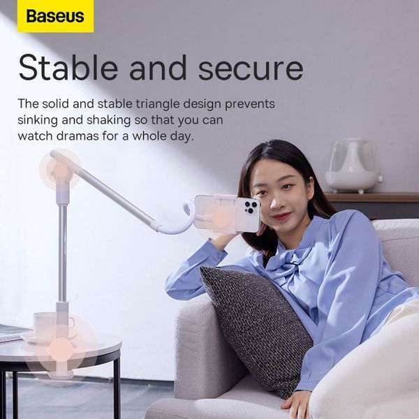 Тримач для телефона Baseus Unlimited adjustment lazy phone holder silver 495891908 фото