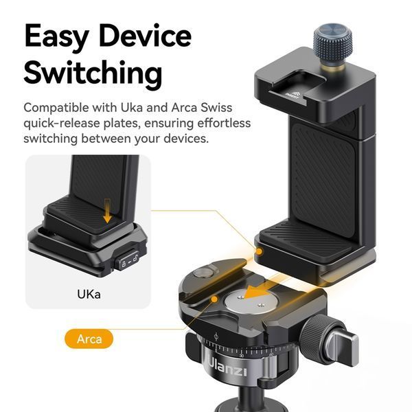 Тримач для телефону Ulanzi MA33 Phone Holder Black 343485620 фото