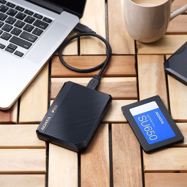 Внешний карман для накопителя A-DATA EC600 для 2.5'' HDD/SSD USB3.2 Gen2 Black 475043696 фото
