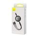 Кабель Baseus Free2Draw Retractable Crystal Fast Charging Data Cable USB to M+L+C 3.5A 1.1m Cluster Black 108528460 фото 2