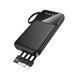 Зовнішній акумулятор BOROFONE BJ76 Smart power bank with 4 cables(10000mAh) Black 346778495 фото 4