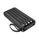 Зовнішній акумулятор BOROFONE BJ76 Smart power bank with 4 cables(10000mAh) Black 346778495 фото 3