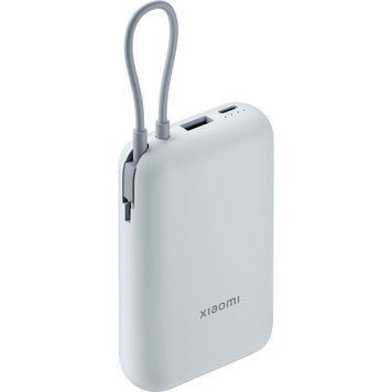 Зовнішній акумулятор Xiaomi Power Bank 10000mAh (Integrated Cable) Ice Blue GL 296315505 фото