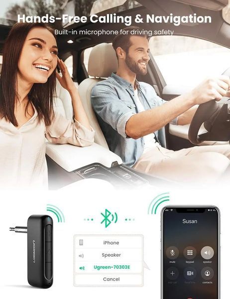 Bluetooth-ресивер UGREEN CM276 Bluetooth 5.0 Receiver Audio Adapter 603930509 фото
