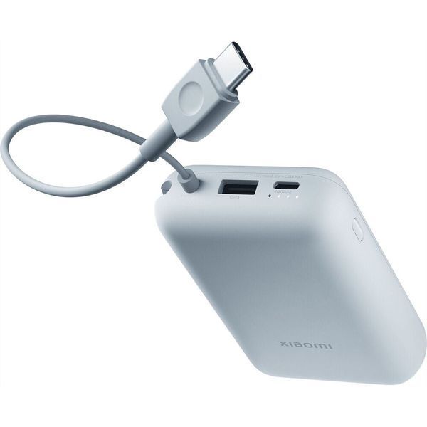 Зовнішній акумулятор Xiaomi Power Bank 10000mAh (Integrated Cable) Ice Blue GL 296315505 фото