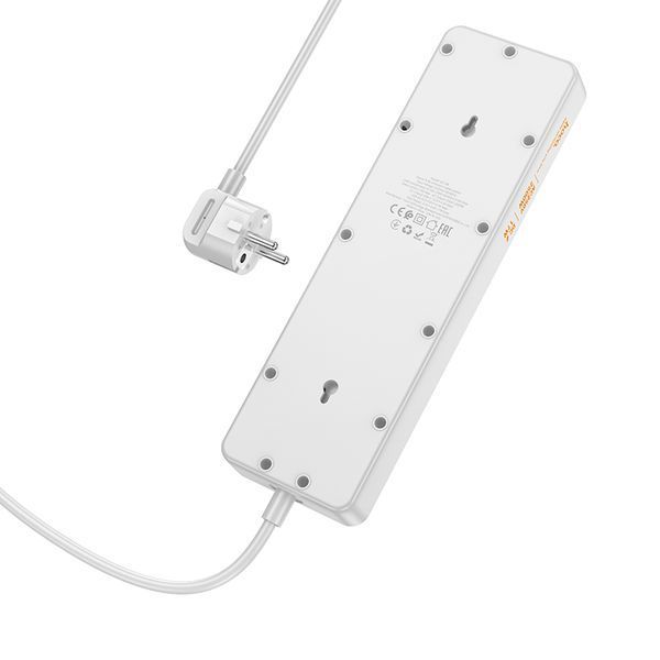 Мережевий подовжувач HOCO AC13A Talento 5-position socket(1C3A) (1,5 m) White 340300641 фото