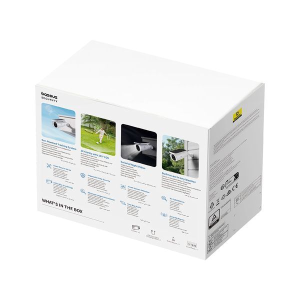 IP-камера відеоспостереження Baseus Security S1 Outdoor Camera 2K White 167112485 фото
