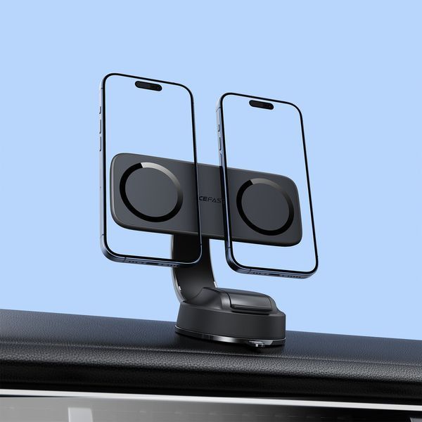 Автодержатель для телефона ACEFAST D60 dual magnet car holder for dashboard Black 351059361 фото