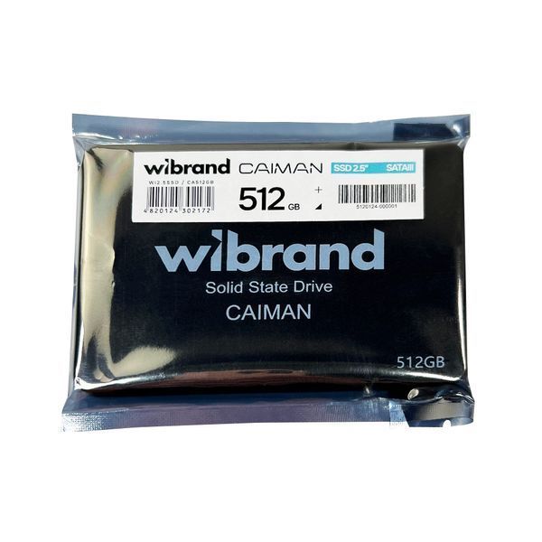 Накопичувач SSD Wibrand Caiman 512GB 2.5" 7mm SATAIII Bulk 781249414 фото