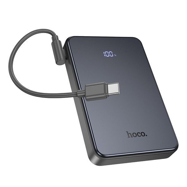 Зовнішній акумулятор HOCO J170 Starlight 22.5W+PD20W fully compatible power bank with cable(10000mAh) Metal Gray 158374338 фото
