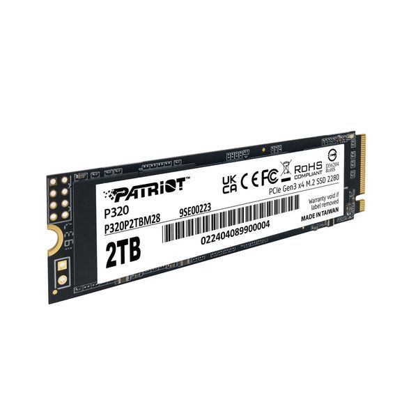 Накопитель SSD M.2 Patriot P320 2TB NVMe 2280 Gen3.0 x4 3D TLC 288504139 фото