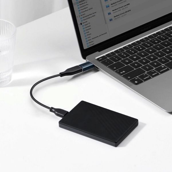 Адаптер Baseus Ingenuity Series Mini OTG Adaptor Type-C to USB-A 3.1 Blue 508786955 фото
