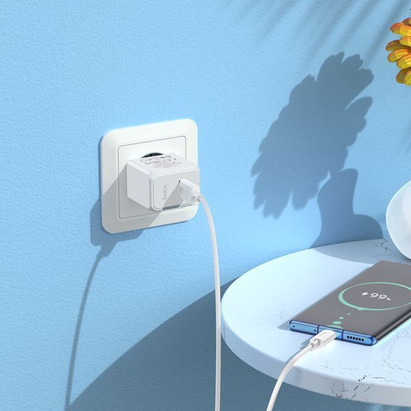 Мережевий зарядний пристрій HOCO CS11A Ocean single port charger White 311221951 фото