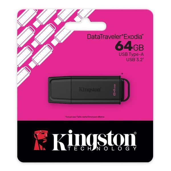 Флеш-накопитель Kingston USB 3.2 DT Exodia G2 64GB Black 103232069 фото