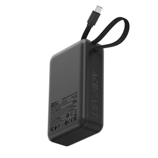 Зовнішній акумулятор ACEFAST M21 PD65W power bank with cable 20000mAh Black 161796108 фото