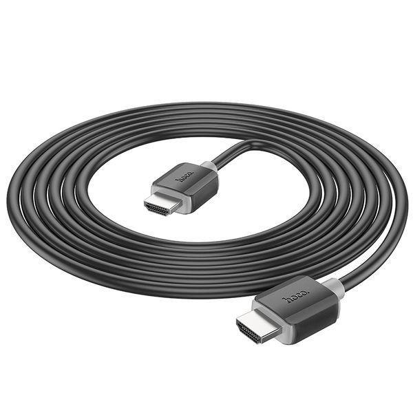Кабель HOCO US08 HDTV 2.0 male-to-male 4K HD data cable(L=3M) Black 382499838 фото