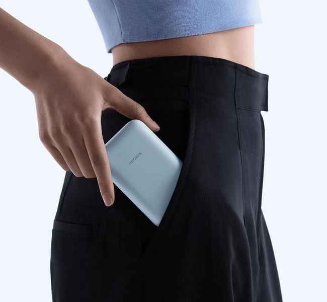 Зовнішній акумулятор Xiaomi Power Bank 10000mAh (Integrated Cable) Ice Blue GL 296315505 фото