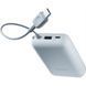 Зовнішній акумулятор Xiaomi Power Bank 10000mAh (Integrated Cable) Ice Blue GL 296315505 фото 3