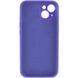Чохол для смартфона Silicone Full Case AA Camera Protect for Apple iPhone 14 22,Dark Purple 115004407 фото 4