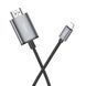 Перехідник HOCO UA27 HD on-screen cable iP to HDTV Metal Gray 722209574 фото 3
