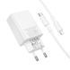 Мережевий зарядний пристрійз кабелем BOROFONE BAS75A Source single port PD30W charger set (C to iP) (EU) White 832868904 фото 4