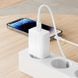 Мережевий зарядний пристрійз кабелем BOROFONE BAS75A Source single port PD30W charger set (C to iP) (EU) White 832868904 фото 5