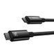 Кабель Baseus Tungsten Gold Fast Charging Data Cable Type-C to Type-C 240W 3m Black 892570717 фото 3
