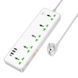 Мережевий подовжувач HOCO AC13A Talento 5-position socket(1C3A) (1,5 m) White 340300641 фото 3
