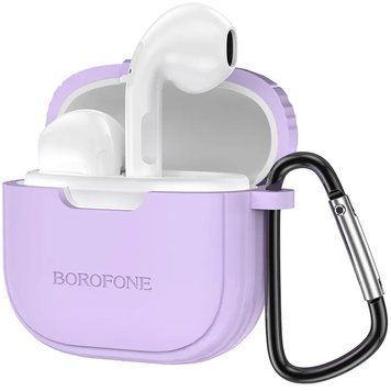 Бездротові навушники BOROFONE BW29 Charm true wireless BT headset Taro Purple 101733107 фото
