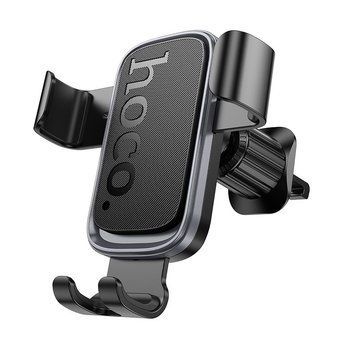 Автодержатель для телефона HOCO H80 Vista gravity car holder (air outlet) Black Metal Gray 707781032 фото
