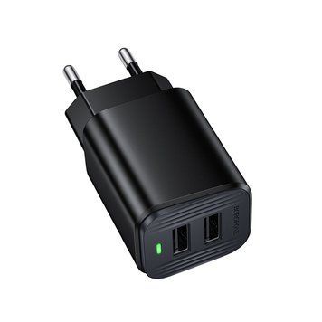 Мережевий зарядний пристрій BOROFONE BAS81A Star dual-port charger (EU) Black 106509843 фото