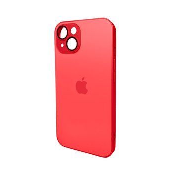 Чехол для смартфона AG Glass Matt Frame Color Logo for Apple iPhone 14 Coke Red 112933690 фото