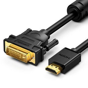 Кабель UGREEN HD106 HDMI to DVI Cable 2m (Black) (UGR-10135) 528334452 фото