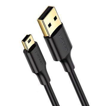 Кабель UGREEN USB 2.0 A Male to Mini 5 Pin Male Cable 1.5m (Black) 171709991 фото