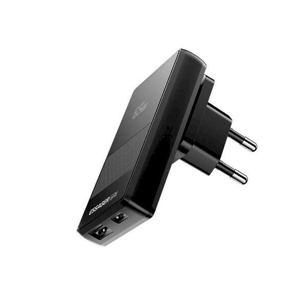 Мережевий зарядний пристрій ESSAGER Ultra Thin Gan 65W 1C1A BLACK 325347252 фото