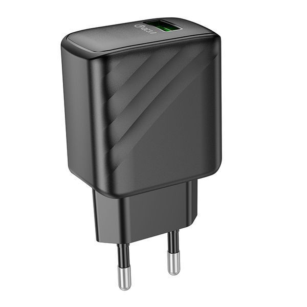 Мережевий зарядний пристрій HOCO CS21A Rich single port QC3.0 charger Black 417309447 фото