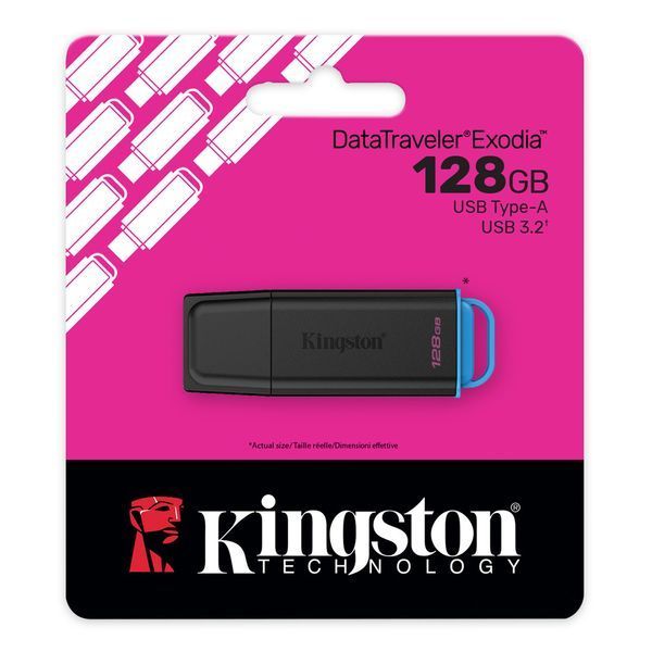 Флеш-накопитель Kingston USB 3.2 DT Exodia G2 128GB Black 105113329 фото