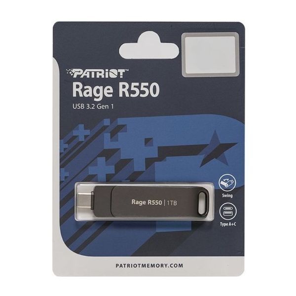 Флеш-накопитель Patriot USB 3.2 Gen 1 Rage R550 1TB Type-A+C 562825831 фото