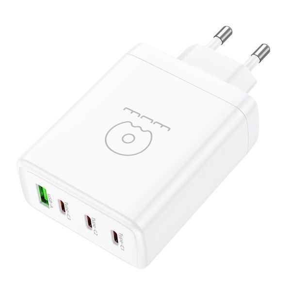 Мережевий зарядний пристрій WUW-C158 1USB 3Type-C + USB A PD100W white 636758872 фото