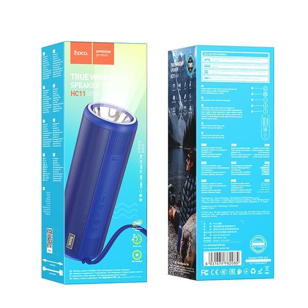 Портативна колонка HOCO HC11 Bora sports BT speaker, 5W*2, Blue 988629690 фото