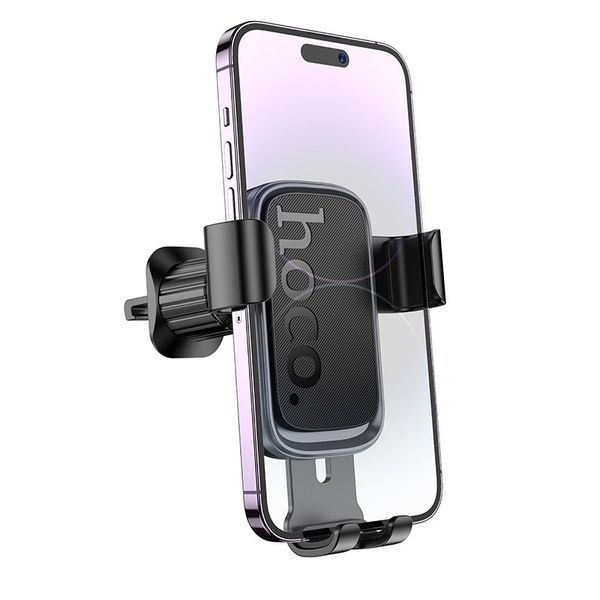 Автотримач для телефона HOCO H80 Vista gravity car holder (air outlet) Black Metal Gray 707781032 фото